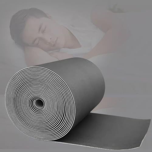 Tapis Insonorisant En Mousse Noire, Moquette Insonorisante Pour Murs Et Sols, Panneaux De Traitement Acoustique Pour Home Cinéma, Studio De Musique, Sous-couche D'insonorisation(Without backing,1x9.5m