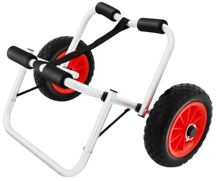 XIAYUHE Chariot de transport pliable et amovible pour le transport de bateaux, de transport de bateaux, charge maximale de 80 kg, chariot de canoë