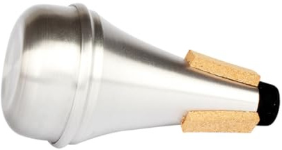 DECOMELODY Trompetendämpfer aus Aluminiumlegierung Klein und Geradlinig für Übung und Intonation Silber für Anfänger im Blechblasinstrumentenbereich