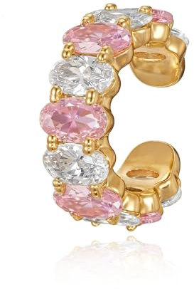 Jenosy Gold Ear Cuff Damen Nicht Piercing Öffnen Wrap Ohrringe 14K Vergoldet Filled Cubic Zirconia Ohrmanschette Gold Handmake Hypoallergene Schmuck Geschenk für Frauen