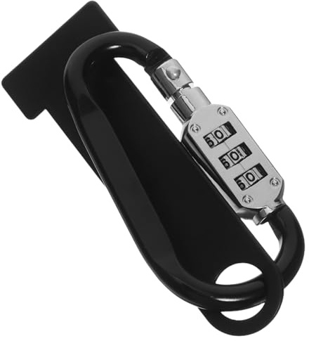 BESTYASH Soporte para Candado de Casco de Moto Ring Antirrobo Cierre con Contraseña Resistente la Intemperie Compatible para Motocicletas Instalación Rápida y Portátil para Seguridad