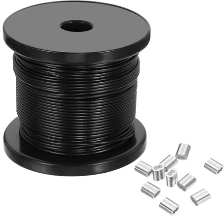 PATIKIL Cable De Acero Inoxidable 304 Plateado 5/64 60 m Plata