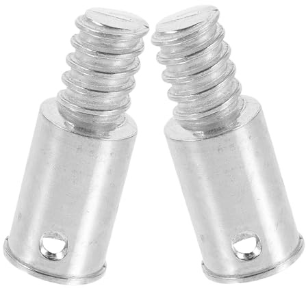 Happyyami 2 Stück Aluminiumlegierung Besenstielspitze mit 25mm Durchmesser und Externem Gewindeende Kompatibel für Besenstiele Stilvolles Design für Haushalt und Büro