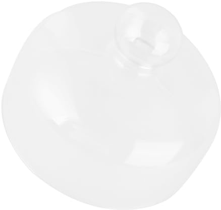 Kichvoe Speisen Abdeckhaube aus Glas Transparente Tortenabdeckung in Runder Kuppelform Bleifrei für Kuchen und Lebensmittel