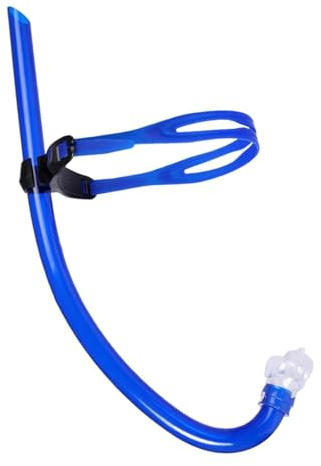 Fonowx Snorkel per Immersione Bambini Tubo Bocchino Confortevole Attrezzatura Silicone Regolabile Funzione Antiacqua PVC Adatto per Piscina Sport Acq, Blu Scuro