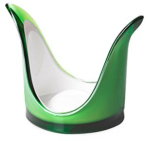 OMADA Reggibicchieri Antivento, Portabicchieri in Acrilico Bicolore | Accessorio da Tavola per Feste e Uso Esterno, 9x H10 cm, Design Pratico con Sistema Antivento, Collezione Square