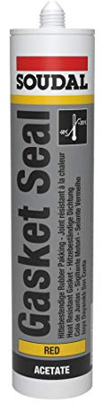 Soudal Silikon-Dichtmasse Hochtemperatur Kartusche 310 ml, rot, 78003460