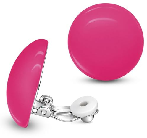 Soul-Cats 1 Paar Ohrclips aus Plastik in vielen Farben und Pastelltönen