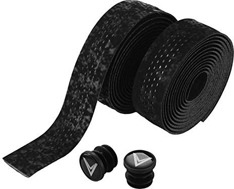 Voxom Lenkerband Gb6 Silikon reflektierend Griffe, schwarz, 185 x 3 cm