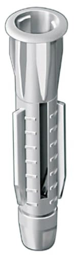 allfa Allzweckdübel mit Kragen, 5 x 32 mm 22000-5 (Allrounddübel Dübel Gasbetondübel Gipsdübel Gipskartondübel Mehrzweckdübel Porenbeton-Dübel Spreizdübel Standardbefestigung) (Pack à 100 Stück)
