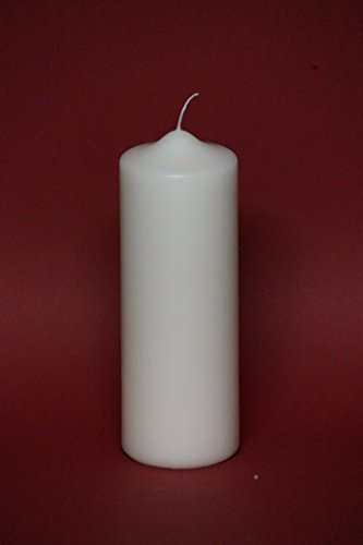 Kerzenrohling/Stumpenkerze ; Taufkerze ; Kommunionkerze ; Hochzeitskerze - 200x70mm, elfenbein ; L 4