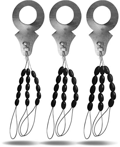 Storfisk fishing & more 45 Stück Gummi Schnurstopper in Schwarz zum Angeln Set in 3 verschiedenen Größen