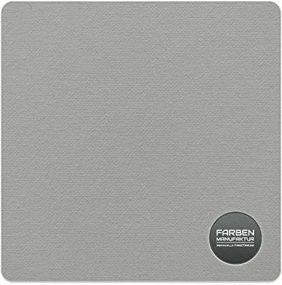 Farben Manufaktur Wandfarbe Zeitloses Grau Edelmatt 1-10 L [SEHR DECKEND] für ca. 7-8 m² – Atmungsaktive Innenwandfarbe – Schnelltrocknende Innenfarbe - Dispersionsfarbe Grau 1L