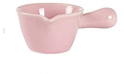 KIZQYN Sauce Boat Solid Handle Ceramic Sauce Oil Dish Porcelain Sharp Mouth Pouring Gravy Boat Ceramics Dessert Plate Nuts Fruit Snack Dish Plate Gravy Boat (Color : Pink)