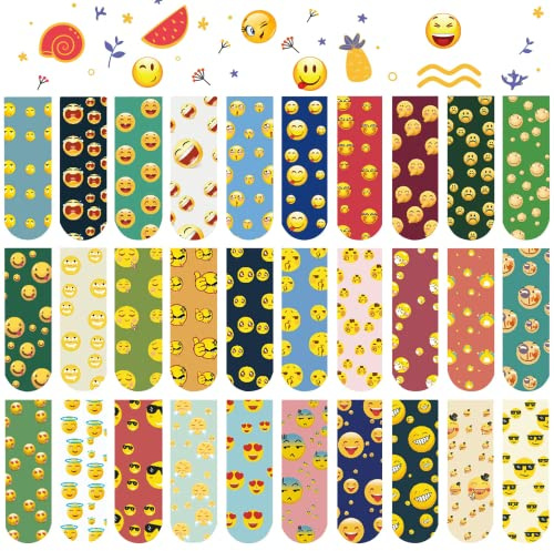 Magnetische Lesezeichen, 30 Stück Weihnachten, Bunt, Magnetic Markings, Kinder, Seiten Markierungen