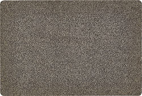 andiamo Fußmatte Amadis Türmatte Sauberlaufmatte für Innen und überdachten Außenbereich waschbar aus Baumwolle mit rutschhemmender Unterseite 80 x 120 cm braun