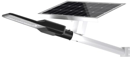 ENOVALITE LED Straßenleuchte mit Solarmodul und Fernbedienung - dimmbar - 30W PV - 4300lm 6500K Kaltweiß - IP65 Solar Außenleuchte Mastleuchte Straßenlaterne Wand Parkplatz