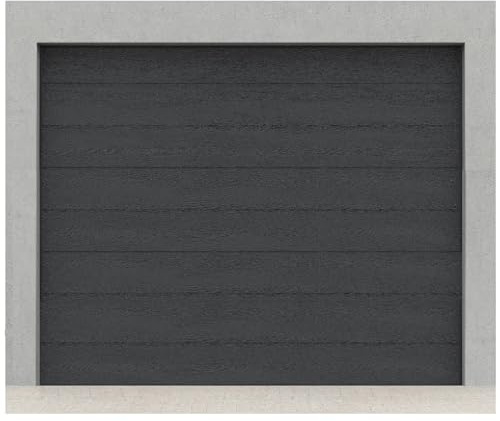 HORI Sektionaltor Komplettset - Gedämmtes Garagentor 40 mm - Inkl. Antrieb, Zarge & Handsender - Modernes & Platzsparendes Garagentor - Anthrazit Ral7016 - Größe 2750 mm x 2125 mm