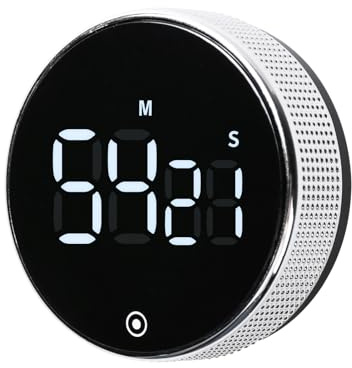 Pumwoy Küchentimer Magnetisch Countdown und Countup, Eieruhr Digital mit Großes LED Display, Digital Kitchen Timer Kurzzeitwecker, Kurzzeitmesser Magnetischer Countdown für Kochen Lernen Fitness
