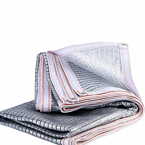 Aluminet Bâche d'ombrage en maille 85 % réfléchissante pour serre, stationnement, cour, niche - Argenté - 3 x 6 m