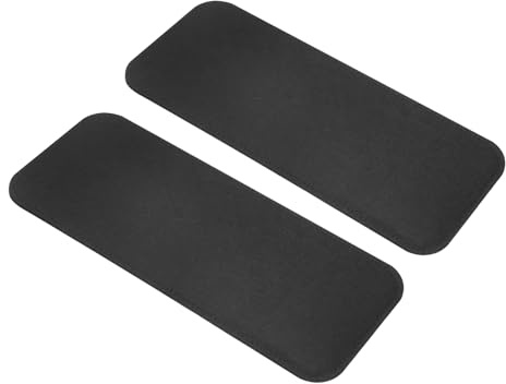 QUARKZMAN 2 Piezas Formador de Base de Fieltro, Cojín de Base Rectangular 12.4x5 Pulgadas, Insertos para Bolsos de Mano, Tote, Bandolera, Mochila con Esquinas Arqueadas, Negro