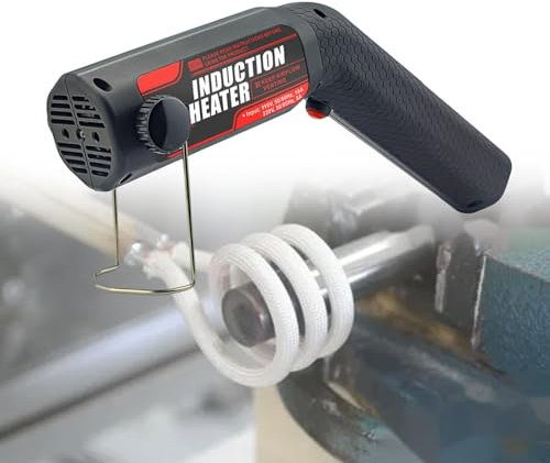 Kit De Chauffage MagnéTique à Induction - Outil Portatif Sans Flamme 1100 W, Machine De DéMontage De Boulons Chauffants Pour Automobile, Avec 8 Bobines/Lampe De Travail Led Et BoîTe à Outils