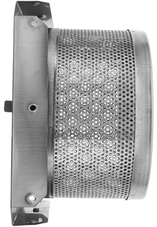 Lurrose Accesorios de Calentadores de terraza Calentadores de Patio al Aire Malla de Red ardiente Interruptor antiinclinación de la Estufa Calentador de jardín Acero Inoxidable Plata