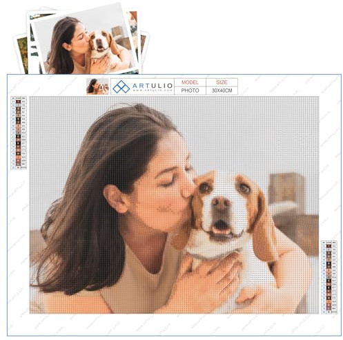 ARTULIO 5D Diamond Painting Eigenes Foto - 40x30 cm – Diamond Painting Selbst Erstellen