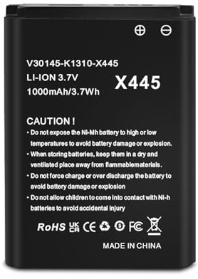 FLSTOR Akku für Siemens Gigaset SL78H, SL780, SL785, SL788, SL400, SL400A, SL400H, 1000mAh 3.7V Li-Ion Ersatzakku kompatibel mit Telekom: A806, X656, V30145-K1310K-X444, V30145-K1310-X445 (1 Stück)