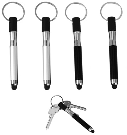 Touchscreen Stift,4 Stück Kugelschreiber Mit Touchpen,Mini Universal Stylus 3 In 1 Stift Touch Pen,Handystift Für Alle Handys,Eingabestift Touchstift,Handy Stift Für Smartphones Für Alle Smartphone