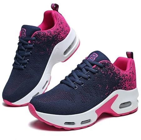 Scarpe da ginnastica ortopediche da donna, scarpe da corsa con cuscino d'aria, atletiche sportive, leggere, da camminata, sneakers in rete traspiranti da donna, da lavoro infermieristico, con supporto