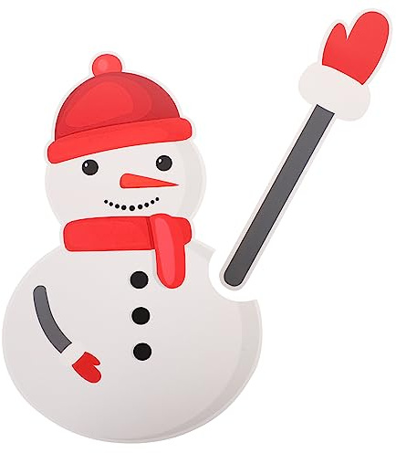 Mipcase Self-Adhesive Wipers Christmas Art Decal Snowman Windshield Wiper Sticker Car Window Decoration Vehicle Decorative Sticker