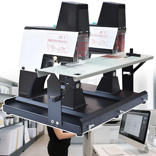 Agrafeuse électrique, machine à relier automatique rapide avec pédale, épaisseur réglable jusqu'à 100 mm, 1 à 9 niveaux d'intensité, idéale pour la maison, l'école, le bureau et le travail