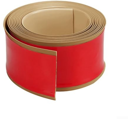 Seamlessly Designed PVC Baseboard Molding Trim for Easy Installation, 5m Length for Various Projects (S Gold)