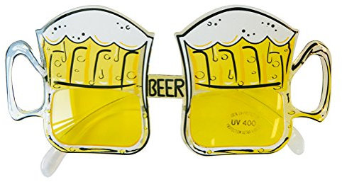 Occhiali bicchiere di birra