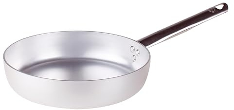 Pentole Agnelli Padella per Friggere, Alluminio, Acciaio Inox, Argento, 36 cm