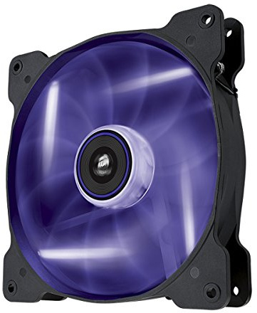 Corsair SP140 LED PC-Gehäuselüfter (140mm, Leise, Hoher Luftdurchsatz, lila LED, Single Pack)