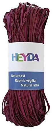 5X Heyda Naturbast 50g Bordeaux