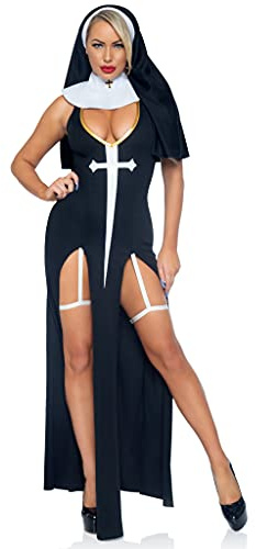 Leg Avenue 86972-00701 kvav syndare vuxenstorlekar kostymer, solid, multi, S