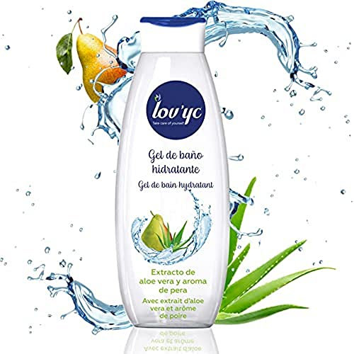 Lov'yc Gel De Baño Y Ducha Hidratante Con Aloe Vera Y Ml, Pera, 750 Mililitro