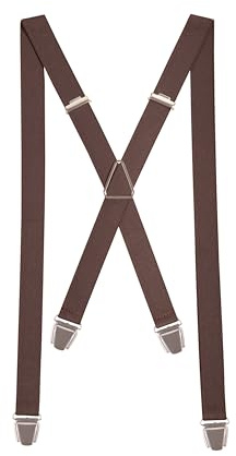 Pierrot Dünne Hosenträger für Männer Made in Germany/Frankreich - Starker Gummizug & 4 Extra Starke X-Clips - Verstellbare Länge bis zu 130cm - Garantie auf Lebenszeit - 100% DEUTSCH & FRANZÖSISCH
