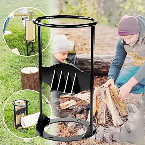 Spaccalegna manuale Spaccalegna manuale rapido Spaccalegna manuale Strumento di spaccatura manuale Punta a scalpello in acciaio Spacca legna da ardere con martello Spaccalegna per la casa,larga