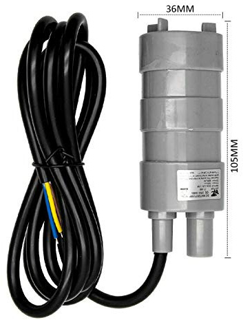 Riloer 12-V-Miniatur-Vertikalpumpe, Wohnmobil, Wohnmobil, Wasserpumpe mit hohem Durchfluss, 12 V, 10 l/min, Wal-Tauchpumpe