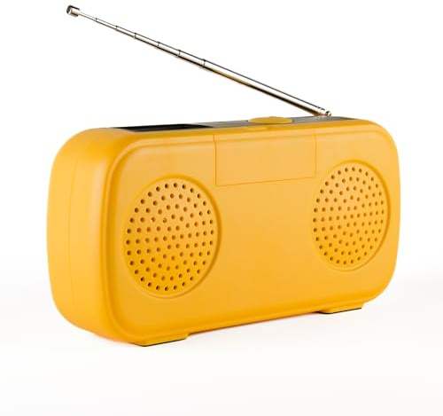 Ravencourt Living Easy Music Player (Yellow) | DAB Radio, Bluetooth speaker, music player for the elderly, Dementia and Alzheimer’s or for visually impaired, simple design
