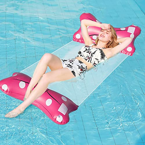 Wasserhängematte,4-in-1 Luftmatratze Pool Aufblasbares Schwimmbett