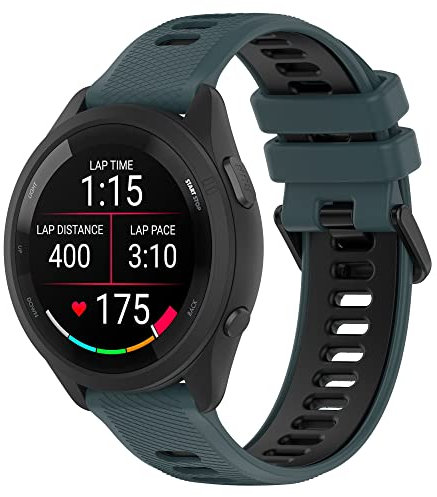 Baaletc armband für Forerunner 255s/265s Music, 18mm Silikon Armbänder Sport Ersatzarmband Kompatibel mit Garmin vivoactive 4s/vivomove 3s/Venu 2s