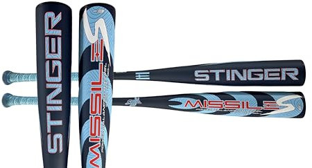 Stinger Sports Missile S Baseballschläger, Aluminium, BBCOR zertifiziert, 3, 86,4 cm, 878,8 g