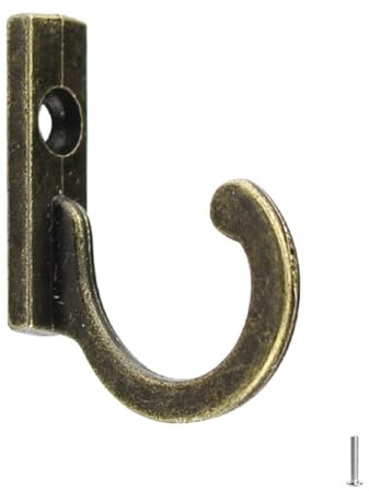FEEIMOL 20 Stück Wandhaken Vintage Haken Antik Schlüsselhaken Wand Einzelhaken Garderobenhaken Kleiderhaken mit Schrauben zum Aufhängen Schlüssel Haken Schmuck