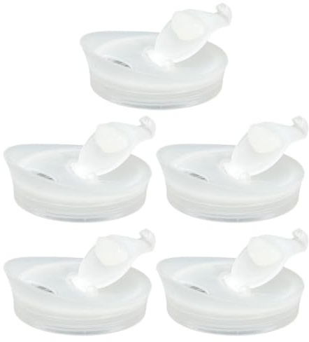 HOLIDYOYO Water Pitcher Lids Replacement: 5pcs Glass Carafe Lids Covers with Drain Classic Water Jug Plastic Bottle Stoppers for Juice Glass Bistro Pitcher B