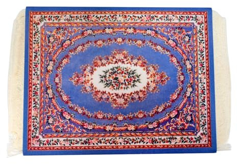 Mini Teppich Mauspad mit Quaste Oriental Persian Mouse Pad 28x18 cm | Kreative Orientteppich Muster, Perserteppich, Rutschfeste Gummibasis, Kleiner Teppich Tisch Mousepad, Matte